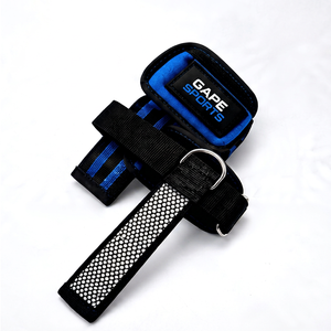 Sangle de musculation en nylon avec anneau en D, support de poignet robuste, épaisse, confortable, ajustement sécurisé, prise en main améliorée pour l'entraînement en salle de sport - Product Image 1