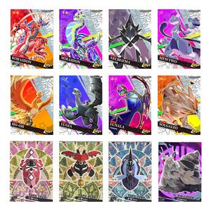 <span class=keywords><strong>Figurine</strong></span> Pokémon en promotion, vente flash, pour affiche lenticulaire, planches d'art dorées, origine des elfes Vol.2, jeu de cartes en papier - Product Image 2