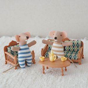 Jouet en peluche souris mignonne style Ins, poupée rat en peluche, jouet en peluche souris adorable pour enfants, cadeau d'anniversaire - Product Image 3