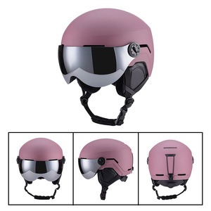 CE EN1077 OEM In Mold <span class=keywords><strong>Casco</strong></span> de protección para la cabeza de invierno Esquí Snowboard <span class=keywords><strong>Casco</strong></span> para adultos con gafas - Product Image 5