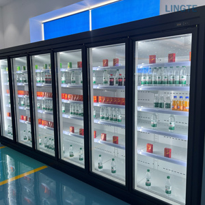 Équipement de réfrigération commerciale de grande capacité, réfrigérateur à boissons <span class=keywords><strong>multi</strong></span>-<span class=keywords><strong>portes</strong></span> télécommandé pour supermarché - Product Image 4