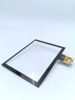 Écran tactile capacitif haute luminosité de 8 pouces, panneau de commande avec 10 points de contact, interface I2C/USB, montage sur panneau, personnalisable