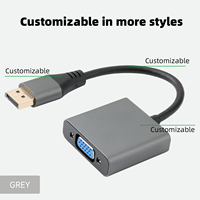 WISTAR OEM mannelijke naar vrouwelijke converter 60Hz DP naar VGA adapterkabel voor pc, laptop, pc-tv