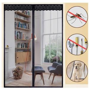 <span class=keywords><strong>Rideau</strong></span> de porte en maille magnétique en polyester moderne de haute qualité avec <span class=keywords><strong>moustiquaire</strong></span> anti-insectes à l'air frais mains libres - Product Image 4