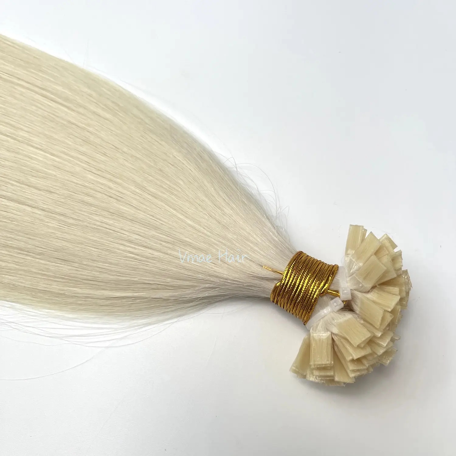 Vmae Europese Rechte 60 613 Blonde Maagdelijke Cuticula Uitgelijnd Remy Dubbel Getekende Platte Punt 100 Keratine Tip Human Hair Extensions