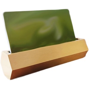 Porta Tarjetas de Visita de Latón Sólido de 6 cm de Primera Calidad - Expositor de Tarjetas de Visita de Gran Capacidad para Oficina Ejecutiva, Hotel de Lujo y Banquetes - Product Image 4