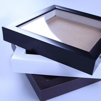 High quality custom size 6x8 8x10 10X10 10x12 12x12 picture photo frame 3D Wood Shadow Box Frames Wholesale