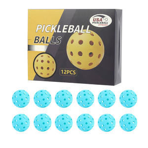 12 Pieces Premium Glow in the Dark Pickleball <strong>Balls</strong> 40 Holes Injection Molded with Color Gift Box - Product Image 3