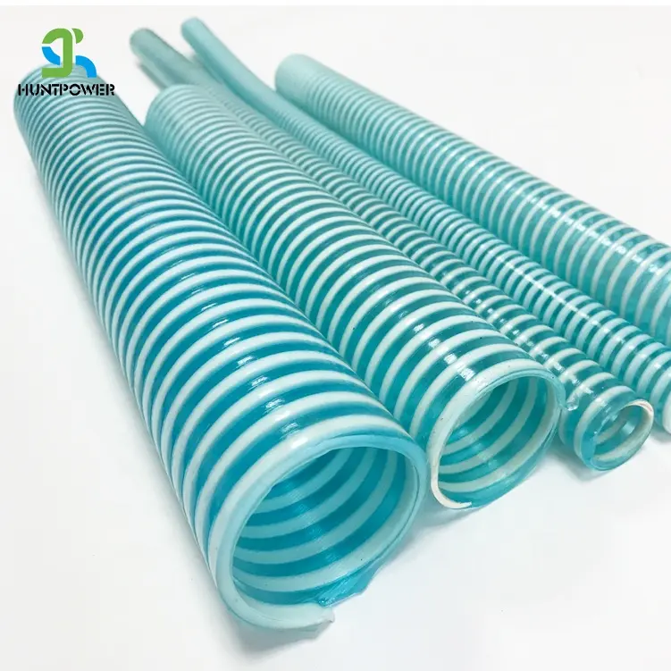 2023 hot sale high quality wholesale corrugated strong flexible pvc suction water hose pipe tubing