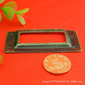 Porta Tarjetas de Visita de Cuatro Ranuras 62x29mm de Acero al Carbono con Marco para Etiquetas y Accesorio de Inserción - Product Image 2