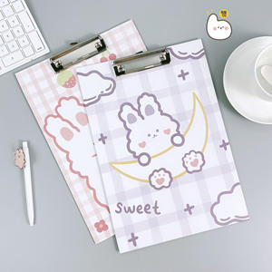 Kawaii A6 Cartoon Pattern Student Writing Pad Custom Logo Ring Binder with Information Collection <b>Folder</b> A4 Paper Material - Product Image 3