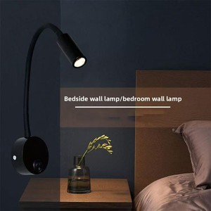 Lampu Dinding malam & baca Hotel Modern, lampu meja lampu buku leher angsa samping tempat tidur fleksibel untuk malam & membaca - Product Image 6