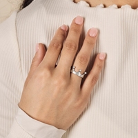 Bague empilable en argent sterling S925 James Avery, style gothique rétro, papillon, couronne, cœur, adaptée aux bijoux bohèmes pour femmes