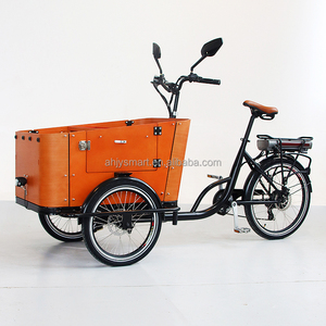 <span class=keywords><strong>Vélo</strong></span> cargo à 3 roues avec <span class=keywords><strong>porte</strong></span> latérale, <span class=keywords><strong>vélo</strong></span> cargo <span class=keywords><strong>électrique</strong></span> noir, utilisation familiale, <span class=keywords><strong>remorque</strong></span> cargo à trois roues avant, cadre en acier - Product Image 5