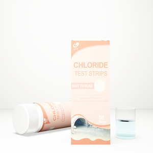 Kit de test rapide pour <span class=keywords><strong>piscine</strong></span> et spa à eau salée, <span class=keywords><strong>bandelettes</strong></span> de test en plastique pour le chlorure de sodium - Product Image 1