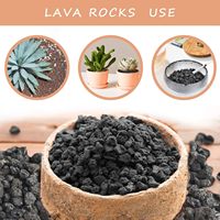 Blocs de pierre de lave noire de qualité supérieure pour foyers intérieurs et extérieurs, cheminées, grills à gaz, aquariums, aménagement paysager, design industriel