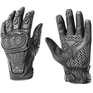 KEVEN IMPEX PRO Biker Premium Quality Cowhide Leather Unisex Full Finger Breathable Driven Racing Motorbike Long Gloves USA - Product Image 1