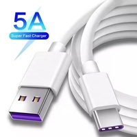 Hochwertiges TPE Flexibles 5A Schnelllade USB auf Typ-C Daten-Ladekabel für Mobiltelefone