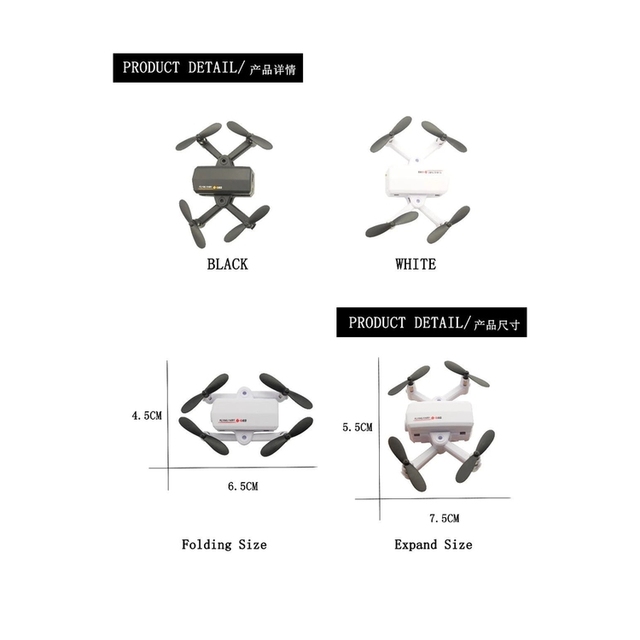 Remote control Micro Foldable Drone Pocket Nano Mini RC Drone Toys for kids