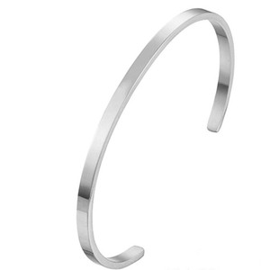 Premium 18K Gold Plated Highly Polished 3.5mm 316L Stainless Steel Men's <strong>Customizable</strong> <strong>Cuff</strong> <strong>Bracelet</strong> Trendy Luxury Fashion Blank - Product Image 4