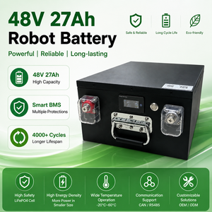 แบตเตอรี่หุ่นยนต์ 48V 27Ah แบบกำหนดเอง OEM/ODM ลิเธียมไอรอนแบบ Deep Cycle สำหรับเครื่องขัดพื้นหุ่นยนต์ ระบบจัดการแบตเตอรี่อัจฉริยะสำหรับโลจิสติกส์ - Product Image 6