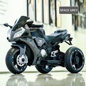 Nouvelle moto jouet élégante pour enfants ; dotée d'une conduite sécurisée, de lumières stylées avec Bluetooth, et de fonctions éducatives précoce via USB. - Product Image 2