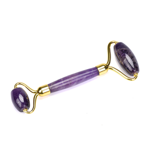 ¡En stock! Ruido libre de Jade rodillo y amatista Gua Sha para las <span class=keywords><strong>mujeres</strong></span> de belleza cuidado de la piel de masaje - Product Image 4