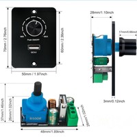 Interrupteur de gradation universel à faible tension 12V24V pour camping-car, bateau, LED, monochrome, charge rapide USB