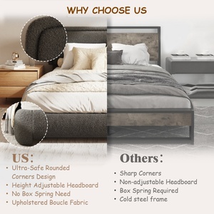 Bestseller E-commerce Online: <span class=keywords><strong>Letto</strong></span> con Testiera Comoda e <span class=keywords><strong>Cuscini</strong></span>, Colore Grigio Scuro, Spedizione in 3 Giorni - Product Image 2