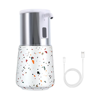 Dispensador de Jabón Automático de Cerámica con Sensor, Dispensador de Jabón Líquido sin Contacto, 350mL, Venta Directa de Fábrica