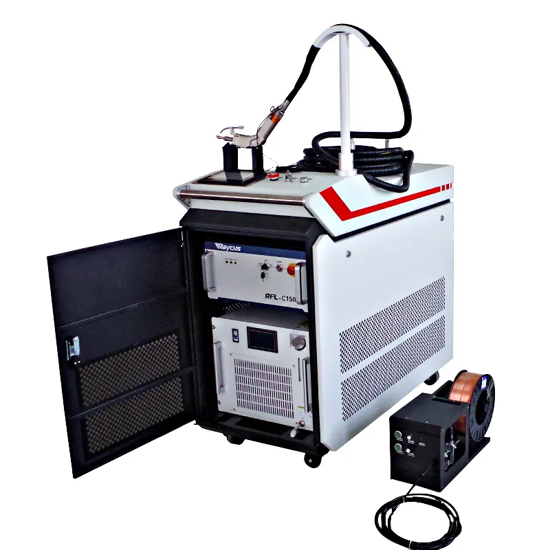 Mesin Las Laser Serat Wobble Genggam, Mesin Las Laser Kontinyu 1,5 KW 2000W 3000W, Baja Antikarat, Mesin Las Laser