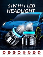 MACAR H1 lampu kabut mobil LED, Proyektor Laser mobil terbaru dengan warna temperatur 880 k, lampu kabut LED terbaru H3 H7 881 9005 9006 9005 HB3 9006 HB4 6000 H11