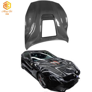 Cappuccio per auto F12 cappuccio in fibra di carbonio stile vetro trasparente per auto sportiva super <span class=keywords><strong>Ferrari</strong></span> F12 - Product Image 1