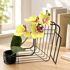 Orquídeas Phalaenopsis Artificiales con Maceta de 30 Pulgadas en Azul, Rosa, Amarillo y Blanco para Decoración del Hogar - Product Image 4