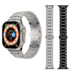 Apple Watch 용 나비 버클 걸쇠가 있는 교체 시계 밴드 금속 티타늄 시계 스트랩 49mm 45mm 44mm 42mm IWatch Ultra2 - Product Image 1