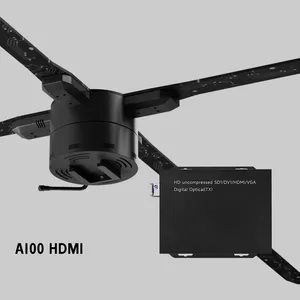 하이테크 광고 3d 홀로그램 팬 100cm HDMI 프로젝터 홀로그램 팬 3d 홀로그램 프로젝터 알몸 눈 스테레오 3d 홀로그램 Fa