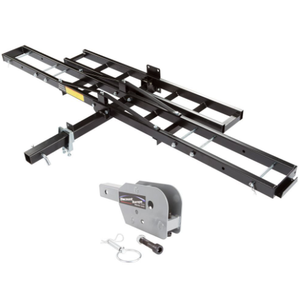 Porte-<span class=keywords><strong>moto</strong></span> pliant en acier Black Widow Rack de montage d'attelage robuste Barres de toit de voiture noires - Product Image 1