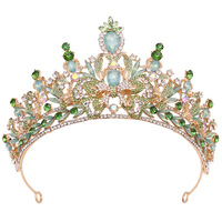 Couronne de mariée européenne et américaine entièrement sertie de diamants, baroque, exquise, colorée, princesse, papillon, couronne en cristal, diadèmes