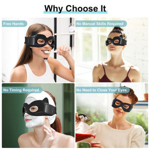 Smart Eye <b>Massager</b> with Display Screen EMS Heated Eye Care Device Cat Eye Design for Home Use - Product Image 6
