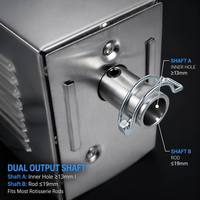 Moteur de rôtissoire en acier inoxydable certifié CE 45W, 2-3 tr/min, 150-200 KGF.CM, pour agneau, cochon, poulet entiers, prise EU/US/UK/AU