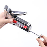 3 in 1 Heavy Duty A3 Steel Manual Gs Staple Adjustable 4-14mm U-Shape Nail Staples Gun for Wood