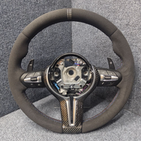 Volant en Suède Complet Style CS avec Garniture Carbone pour BMW F20 F10 F30 F31 F32 F34 F36 F15 F25 F48 E70 E87 E90 E92 M3 M4 M5