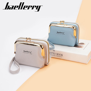 กระเป๋าใส่เหรียญผู้หญิง Baellerry รุ่นมินิ สีดำ ลายลิ้นจี่ ซิปปิด ขนาดกะทัดรัด ใส่บัตรได้ ใช้ได้ทุกวัน - Product Image 4