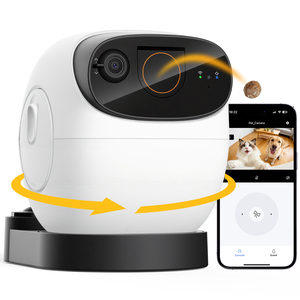 กล้องสัตว์เลี้ยง HD 1080P พร้อมเครื่องจ่ายขนมอัจฉริยะ หมุนได้ 360 องศา ระบบ AI ตรวจจับ สำหรับสุนัขและแมวในบ้าน - Product Image 1