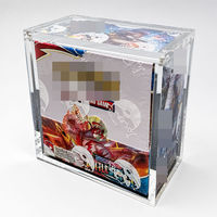 Boîtier de présentation en acrylique pour cartes TCG, boîtier PMMA pour boosters avec couvercle magnétique pour boîte de présentation, boîte de boosters, boîtier en acrylique