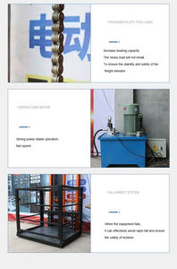 מחסן חם מכירה חם מעלית הידראולי מטען מעלית 6 מ '8 מ' 10 מ '12 מ' scissor להרים פלטפורמת הרמת אוויר הידראולי - Product Image 6