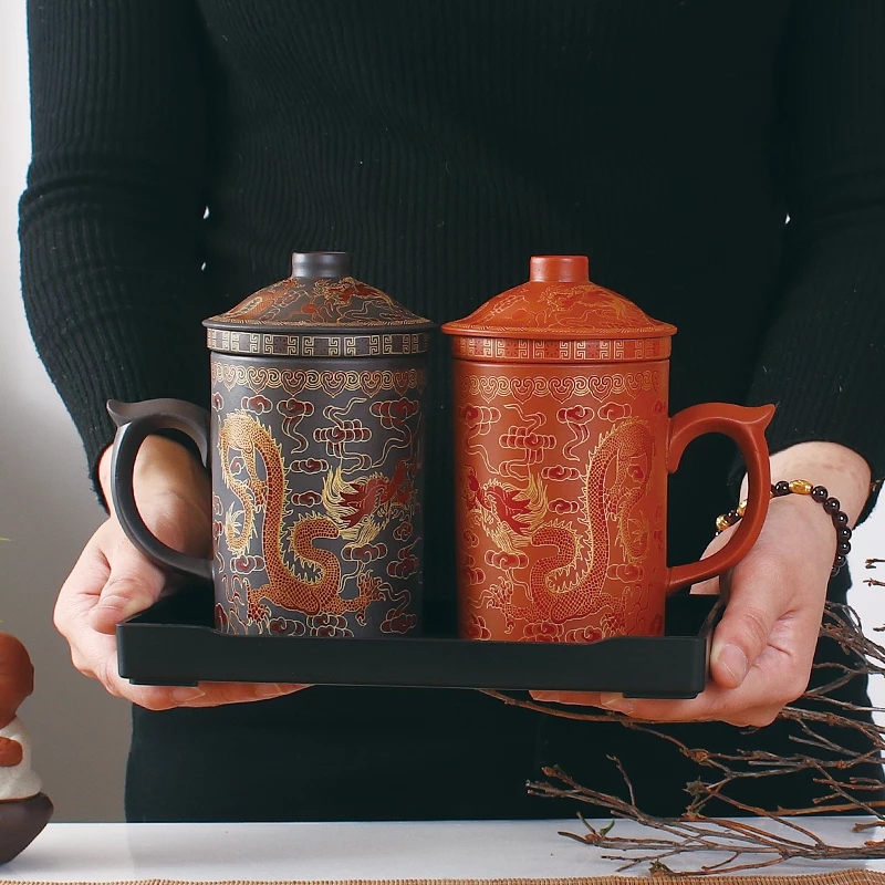 Tazza da tè in ceramica con infusore e coperchio tazza da tè in porcellana riuti