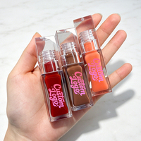 Huile à Lèvres Personnalisée avec Logo Privé, Vente en Gros, Gloss Hydratant Coloré, OEM ODM, Huile Réparatrice Nourrissante pour les Lèvres