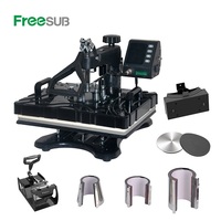 Presse à chaud Freesub 8 en 1, machines à presser à chaud pour t-shirts, chapeaux/casquettes, tasses P8100-8