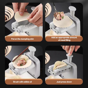 Presse à raviolis manuelle DIY avec cuillère, machine à presser les raviolis, moule à presser les empanadas - Product Image 4